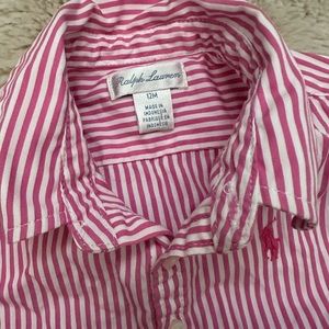 Ralph Lauren Pink Striped Dress